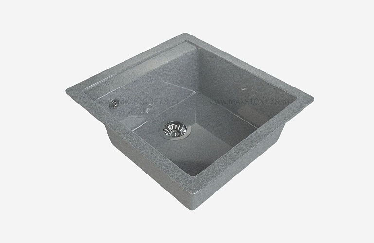 MAXSTONE Мойка глянцевая MS-10 (темно-серая) 505*460*215
